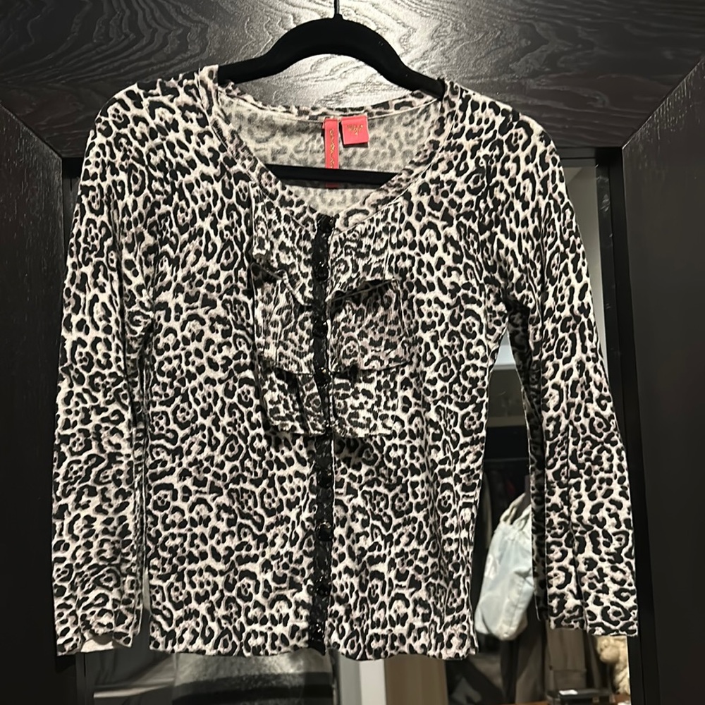 Charlotte Tarantola animal print cardigan